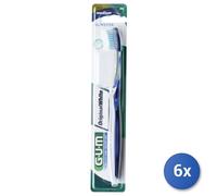 6x Gum Toothbrush Original White Medium