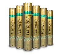 6x Harmony Gold Natural Hold & Shine Argan Oil Hair Spray 400ml