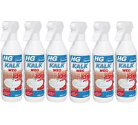6x HG 3 x Stronger Scale Away Foam Spray Limescale Remover Cleaner Spray 0.5 L = 3 Litre