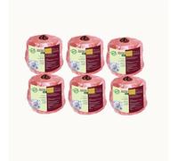 6x Himalayan Animal Horse Lick Natural Pink Salt, Natural shape salt with strong hanging Rope | Suitable for all Animals | 1-1.5 kg Salt l Product from Pakistan | Pack of 6 (6 in one Box)