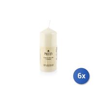 6X Ivory Wax Stubs 6X15 Cm