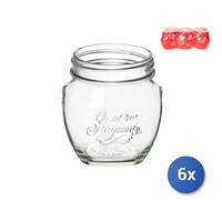 6X Jars 4 Seasons Amphora Gr 500, Transparent Glass