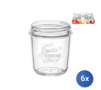 6X Jars 4 Seasons Wide Mouth Cl32, Transparent Glass