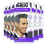 6x Just For Men Touch of Grey T45 Dark Brown