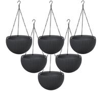 6x Keter Sphere Planter hanging pots anthracite