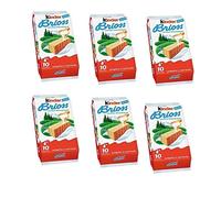 6X Kinder Ferrero Brioss Italian Sponge Snack with Milk Flavour Fillling 10x30g