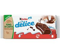 6x Kinder Ferrero Delice Cacao Sponge Fingers with Milk Filling (10 x 42g) Cakes Snack