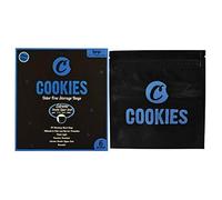 6X Large Cookies Black Smell Proof Food Bags Baggies Odor Free Smelly Zip Resealable