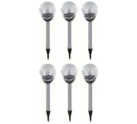 6x LED Solar Garden Light Ball Solar Lamp Garden White