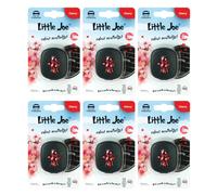 6x Little Joe Scents Membrane Vent Clip Car Air Freshener Freshner- Red Cherry