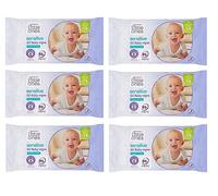 6X Little Ones Sensitive Fragrance Free Wipes 60 Pack
