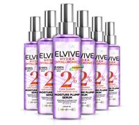 6x Loreal Elvive Hydra Hyaluronic Moisture Plump Leave In Hair Serum Spray 150ml