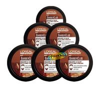 6x Loreal Men Expert Barber Club Beard & Hair Styling Cream Medium Hold 75ml