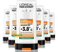 6x Loreal Men Expert Hydra Energetic Extreme Sport Shower Gel 300ml