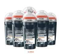 6x Loreal Men Expert Magnesium Defence Hypoallergenic 48H Roll-On Deodorant 50ml
