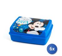 6x Lulabi Lunch Box Mickey Cosmo 17x13x6.5cm