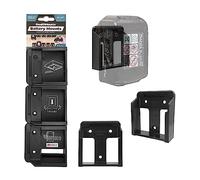 6x Makita 18v Battery Mount Shelf Wall Belt Makpac Black BL1850 BL1840 BL1830