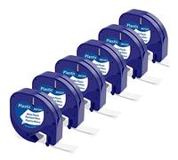 6X MarkField Compatibl with Dymo Letratag Tape 12 mm x 4 m