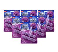 6X Max Flush 5 Lavender Toilet Rim Block Cleaner (Twin Pack)