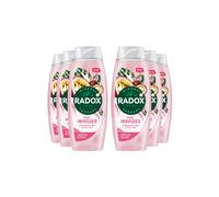 Radox Mineral Therapy Feel Indulged Shower Gel Body Wash uniquely blended with minerals, herbs and a passionfruit & shea scent for a mood-boosting experience 6x 450 ml