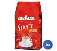 6X Multipack Lavazza Coffee 1 Kg Beans Suerte
