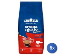 6X Multipack Lavazza Coffee 1 Kg Whole Beans Cream Flavor