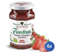 6X Multipack Rigoni Organic Jam 250G Sugar Free Strawberry-Strawberry