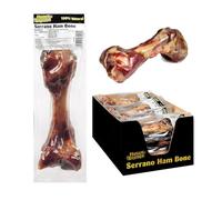 6x Munch & Crunch Serrano Ham Bone 100% Natural Cured Dog Bone Protein Treat Snack