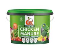 6X Natural Pelleted Chicken Fertiliser, Six Times More Nutrients Than Farm Yard Manure Fully Composted Weed Free 7Kg Tub (2)
