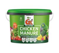 6X Natural Pelleted Chicken Fertiliser, Six Times More Nutrients Than Farm Yard Manure, Fully Composted, Weed Free - 7Kg