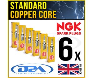 6x NGK BPR5ES-11 4424 Standard Spark Plugs For MITSUBISHI SHOGUN V23W 91>94