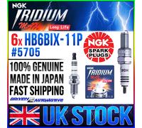 6x NGK HB6BIX-11P, 5705 IRIDIUM MAX SPARK PLUGS MOTORBIKE & CAR UPGRADE
