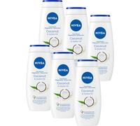 6x Nivea Coconut & Jojoba Oil Care Shower (6x250ml) with vitamins & oils
