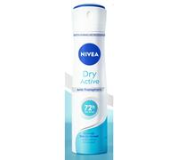 6x NIVEA Deodorant Dry Active 150ml - 48h Protection,Alcohol Free,Skinfriendly