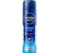 6x NIVEA Men Deo Spray Fresh Active 150 ML - Without Aluminium, Long-Lasting