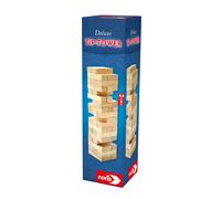 6X Noris Deluxe Tip Tower 54 Wooden Blocks Skill Game Stacking Game