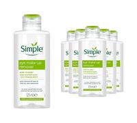 (6x of 125ml) Simple Kind to Skin Eye Make-Up Remover for Sensitive Skin