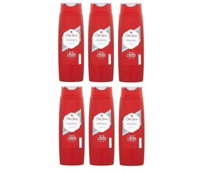 6x Old Spice Original Shower Gel for Men, Body Wash 400 ml XL Extra Large Mens