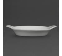 Olympia Whiteware Round Eared Dishes 140X170 Porcelain Serving Plates 6pc