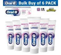 6X Oral-B Whitening Sensitivity & Gum Calm Gentle Toothpaste 75ML