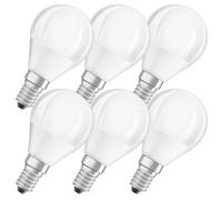 6x Osram LED Bulb Drop 5.5W=40W E14 Matt 470lm Neutral White 4000K 180