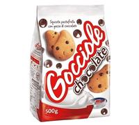6X Palvasi Gocciole Italian Biscuits Cookies with Dark Chocolate Drops 500g