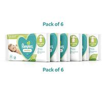 6x Pampers Sensitive Baby Wipes 52 Pack Hypoallergenic Soft Gentle Clean Bulk