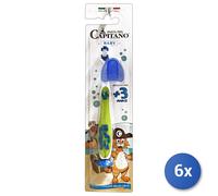 6x Pasta Captain Junior Toothbrush 3+ Years