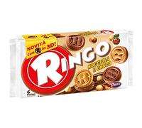 6X Pavesi Ringo Biscuits Cookies (6X 55g) Cacao & Hazelnut
