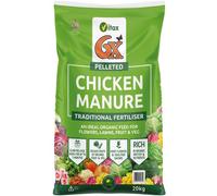 6X Pelleted Poultry Manure 20kg - 100% Natural Organic Concentrated Garden Fertilizer