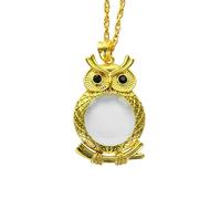 6X Pendant Magnifying Glass Necklace for Women Portable Reading Newspaper Magnifying Mirror for Elderly Gold/Siver Gift