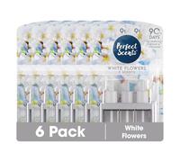 6x Perfect Scents White Flowers Air Freshener Refill - Compatible with 3volution (6 Packs of 3x20ml)