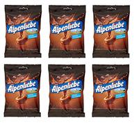 6X Perfetti Alpenliebe Espresso Caramelle Colate Senza Zucchero Candy with Real Coffee Sugar Free Lollies 80g Bag