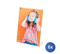 6x Photo Frame Ps Transparent Green Cm15x21 H&H
